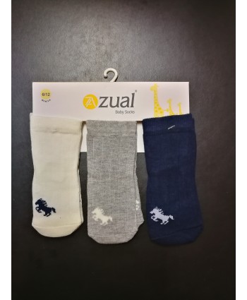 Zual бебешки чорапи 3 чифта 6/12 мес. 2830